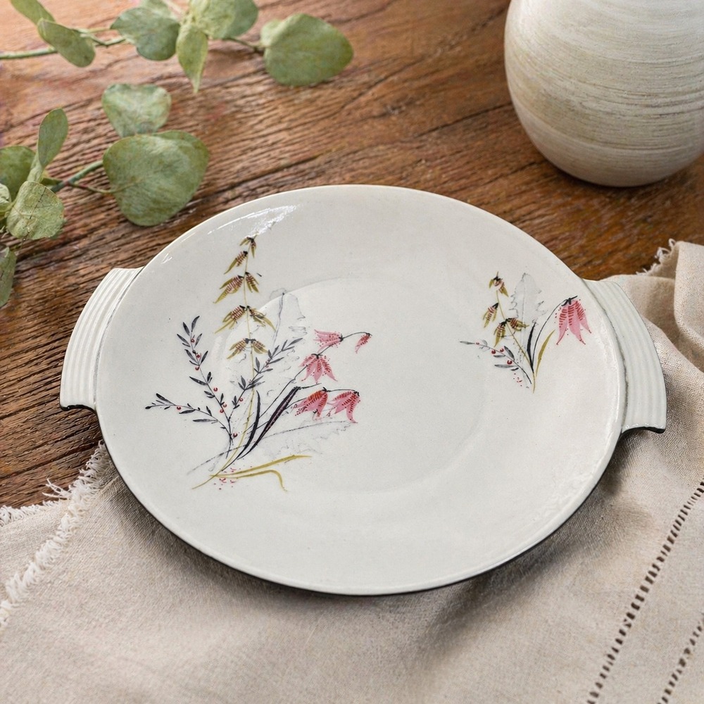 Royal Duchess Bavaria Germany Fine China Floral Serving Plate with Tab Handles